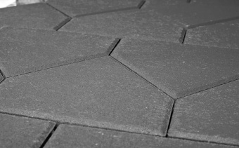 Тротуарная плитка Braer Тиара Серый толщина 60