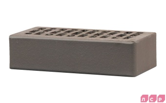 Кирпич лицевой пустотелый графитовый, поверхность гладкий ЛСР