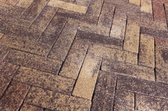 Тротуарная плитка Steingot Паркет 60 Колор-микс Бронз