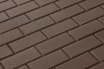 Брусчатка 342 Механический завод Прямоугольник 200х100х60 Коричневый