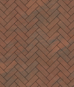 Тротуарная плитка 342 Механический завод Паркет 240х80х60 Колор Микс Гавана