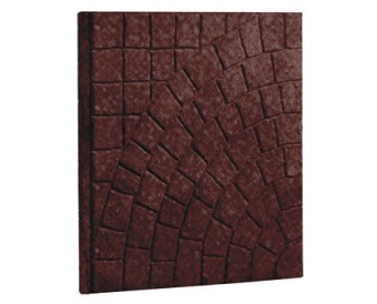 Тротуарная плитка 342 Механический завод Паутинка 500х500х40 Красная