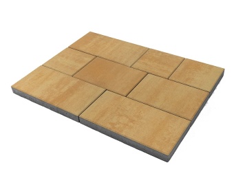 Тротуарная плитка Braer Триада Color Mix Сахара толщина 60