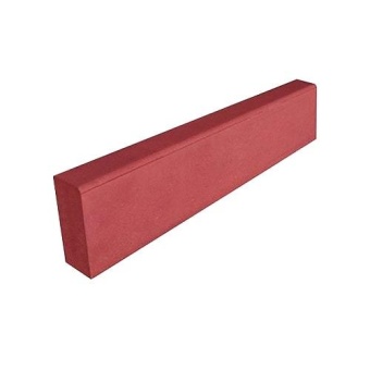 Бордюрный камень садовый 342 Механический завод 1000х200х80 Красный верхний прокрас