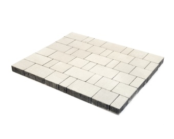 Тротуарная плитка Braer Ландхаус Белый толщина 80