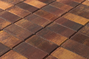 Брусчатка Braer Прямоугольник ColorMix 200х100х60мм цвет Мальва, BRAER