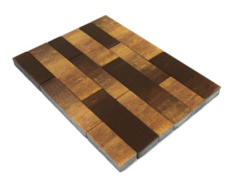 Тротуарная плитка Braer Домино Color Mix Сафари толщина 60