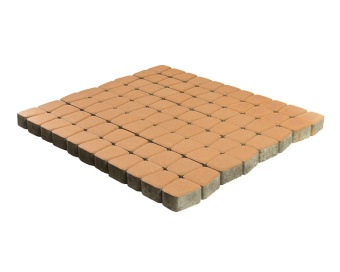 Тротуарная плитка Braer Классико круговая Янтарный