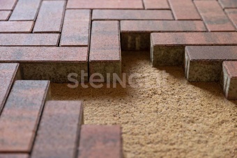 Тротуарная плитка Steingot Паркет 60 Колор-микс Клинкер частичный прокрас