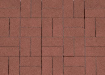 Брусчатка Каменный Век Кирпичик 200х100х60 мм. Красный, Каменный век