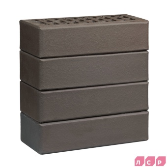 Кирпич лицевой пустотелый графитовый, поверхность гладкий ЛСР