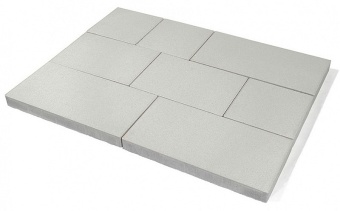 Тротуарная плитка Braer Триада Белый толщина 60