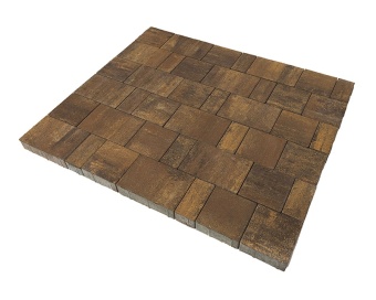 Тротуарная плитка Braer Ландхаус Color Mix Каштан толщина 60