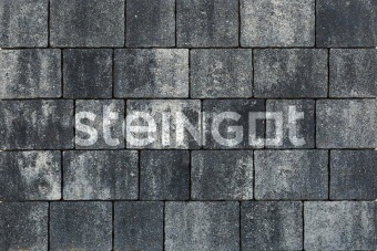 Тротуарная плитка Steingot Старый Город 60 Колор Микс Штайн Блэк частичный прокрас