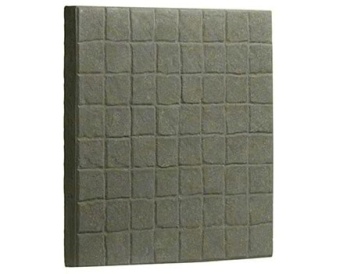 Тротуарная плитка 342 Механический завод Клетка 500х500х40 Дробеструйная Серая