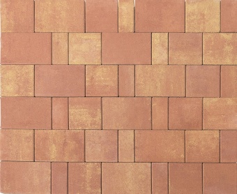 Тротуарная плитка Braer Ландхаус Color Mix Рассвет толщина 60
