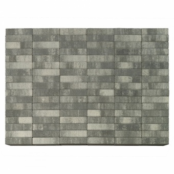 Тротуарная плитка Braer Паркет Колор микс Туман толщина 60