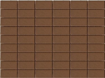 Брусчатка Прямоугольник 100х200х60 мм - Braer коричневый, BRAER