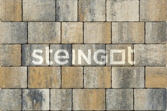 Тротуарная плитка Steingot Старый Город 60 Колор Микс Штайн Хром частичный прокрас