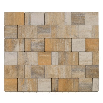 Тротуарная плитка Braer Ландхаус Color Mix Песчанник толщина 60