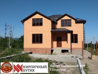 Кирпич лицевой желтый "Соломенный" с гладкой поверхностью ГКЗ
