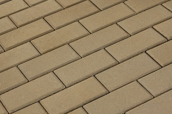 Брусчатка 342 механический завод Прямоугольник 200х100х60 мм Палевый, 342 МЗ