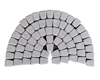 Тротуарная плитка Braer Классико круговая Грифельный