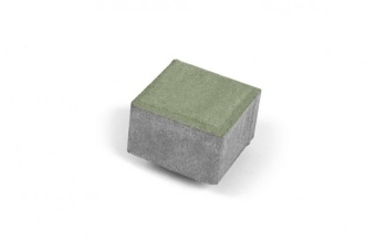 Тротуарная плитка Нобетек Квадрат 4К6ф Зеленая