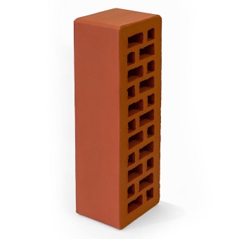 Облицовочный кирпич КРАСНЫЙ гладкий 0,7 NF BRAER