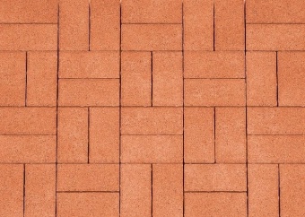 Брусчатка Каменный Век Кирпичик 200х100х60 мм. Оранжевый, Каменный век