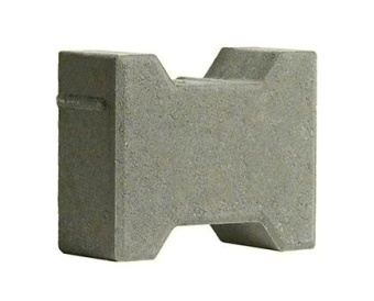 Тротуарная плитка 342 Механический завод Катушка 200х165х80 Серый