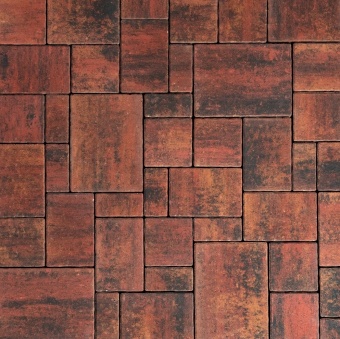 Тротуарная плитка 342 Механический завод Бавария 60 Колор Микс Вулкан