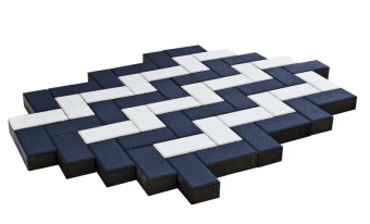 Брусчатка Прямоугольник 100х200х60 мм - Braer черный, BRAER