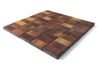 Брусчатка Braer Прямоугольник ColorMix 200х100х60мм цвет Мальва, BRAER