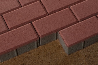 Брусчатка 342 механический завод Прямоугольник 200х100х80 мм Ярко-красный, 342 МЗ