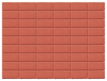 Брусчатка Лидер 40 Прямоугольник 200х100х80 мм Ярко-красный, Лидер 40