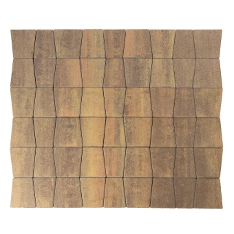 Тротуарная плитка Braer Веймар Color Mix Тип 17 Прайд толщина 60