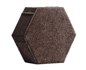 Тротуарная плитка 342 Механический завод Шестигранник 230х197х80 Темно-коричневый