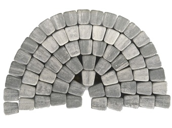 Тротуарная плитка Braer Классико круговая Color Mix Тип 7 Туман