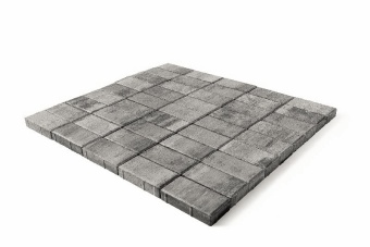 Брусчатка Braer Прямоугольник ColorMix 200х100х60мм цвет Туман, BRAER