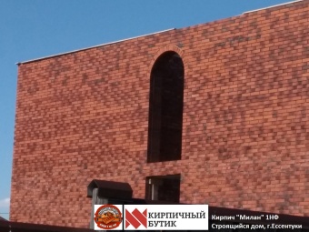 Кирпич одинарный декоративный "Милан" с легкой рельефной поверхностью для баварской кладки ГКЗ