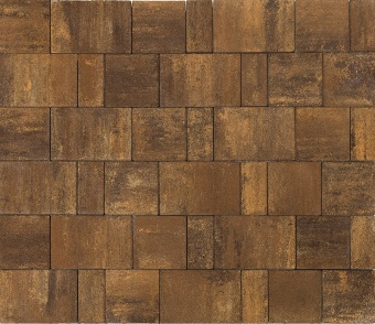Тротуарная плитка Braer Ландхаус Color Mix Каштан толщина 60