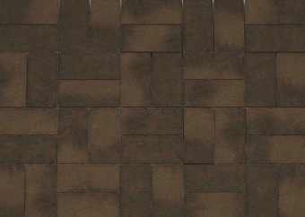 Брусчатка Каменный Век Кирпичик ColorMix 200х100х60 мм. Коричнево-черный, Каменный век