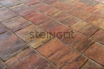 Тротуарная плитка Steingot Старый Город 60 Колор Микс Терракота №1 частичный прокрас