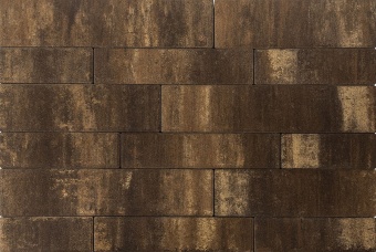 Тротуарная плитка Braer Домино Color Mix Тип 27 Каштан толщина 60