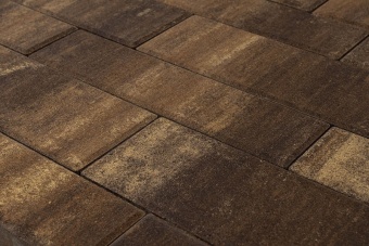 Тротуарная плитка Braer Домино Color Mix Тип 27 Каштан толщина 60