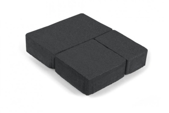 Тротуарная плитка Нобетек Старый город 1СГ5ф Черная